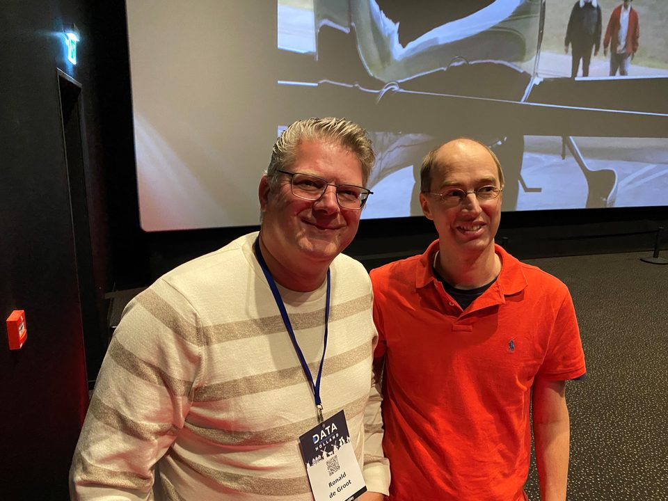 Ronald de Groot met Ola Hallengren tijdens Data Saturday Holland